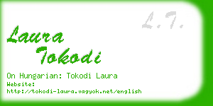 laura tokodi business card